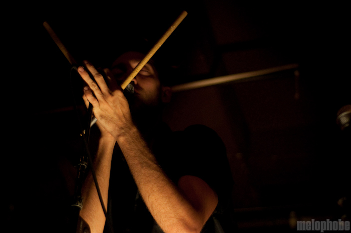Cale Parks at Great Scott, August 26, 2009. Photo by Chris Barth.