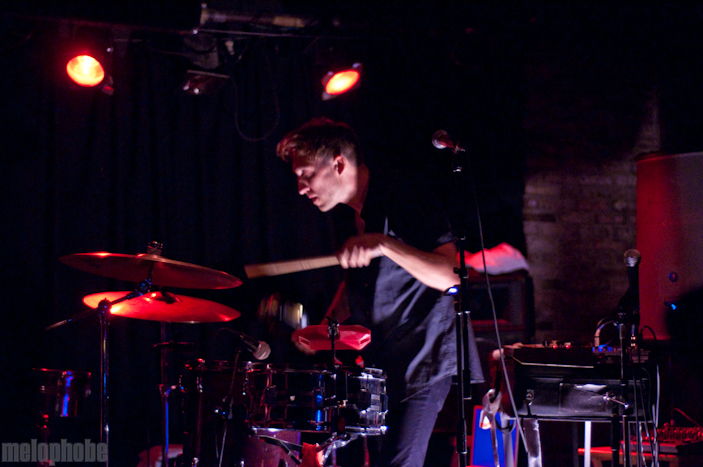 Cale Parks at Great Scott, August 26, 2009. Photo by Chris Barth.