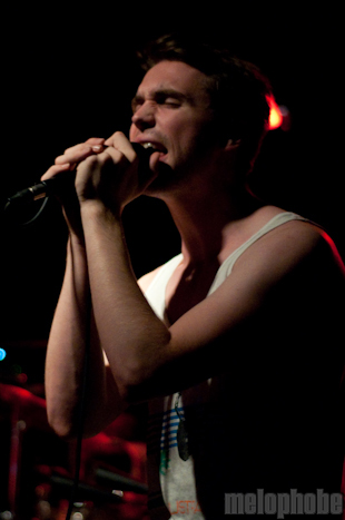 Cale Parks at Great Scott, August 26, 2009. Photo by Chris Barth.