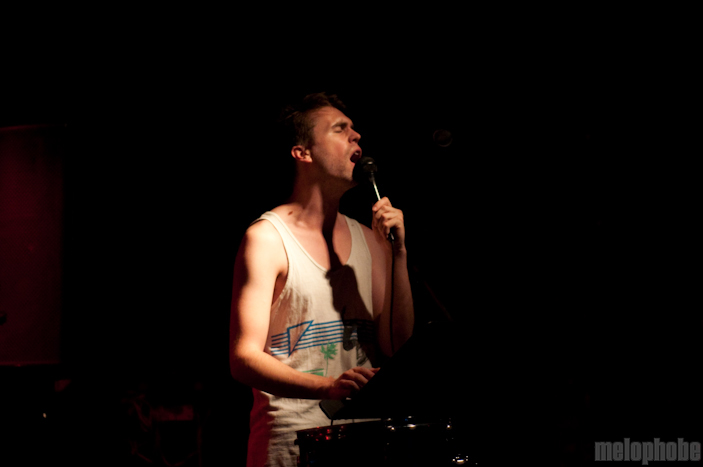 Cale Parks at Great Scott, August 26, 2009. Photo by Chris Barth.
