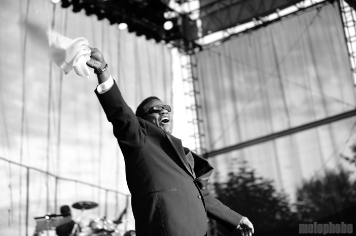 Al Green at Edgefield, August 28, 2009. Photo by Angel Priest.