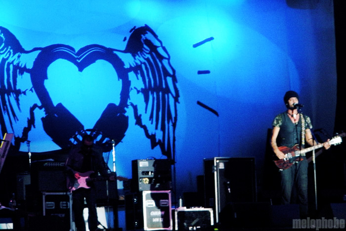 Michael Franti and Spearhead with Jason Mraz at Seattle Center, September 6, 2009. Photo by Mollyrose Sommer.