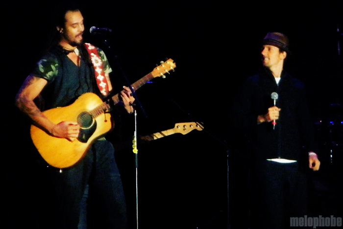 Michael Franti and Spearhead with Jason Mraz at Seattle Center, September 6, 2009. Photo by Mollyrose Sommer.