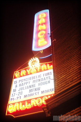 The Psychedelic Furs at Crystal Ballroom, September 15, 2009. Photo by Josh Kincaid.