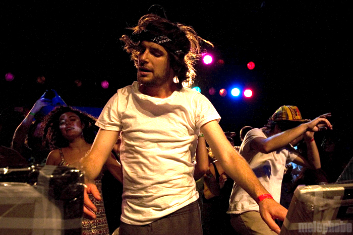 Girl Talk at Roseland Theater, September 17, 2009. Photo by Jasper Croome.