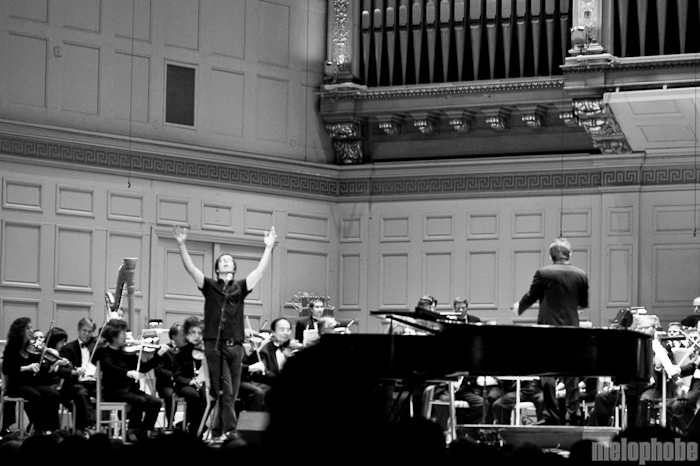 Ben Folds and The Boston Pops at Symphony Hall, October 2, 2009. Photo by Chris Barth.