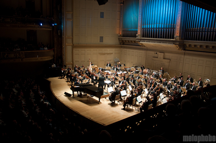 Ben Folds and The Boston Pops at Symphony Hall, October 2, 2009. Photo by Chris Barth.