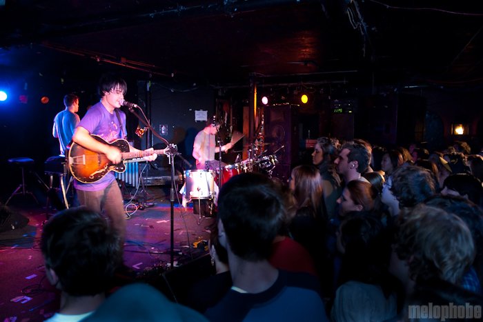 The Dodos at Middle East Downstairs, October 15, 2009. Photo by Ben Gebo.