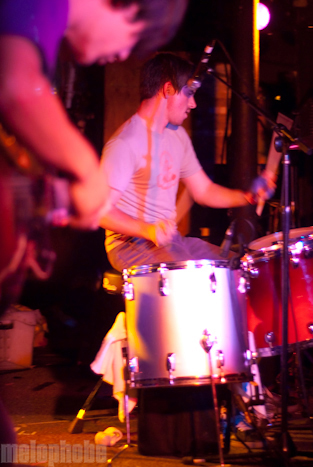 The Dodos at Middle East Downstairs, October 15, 2009. Photo by Ben Gebo.