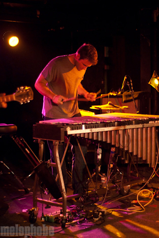 The Dodos at Middle East Downstairs, October 15, 2009. Photo by Ben Gebo.