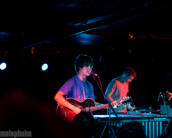 The Dodos at Middle East Downstairs, October 15, 2009. Photo by Ben Gebo.