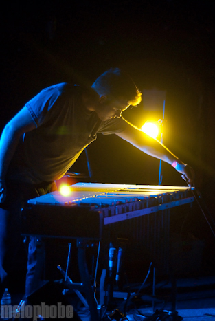 The Dodos at Middle East Downstairs, October 15, 2009. Photo by Ben Gebo.