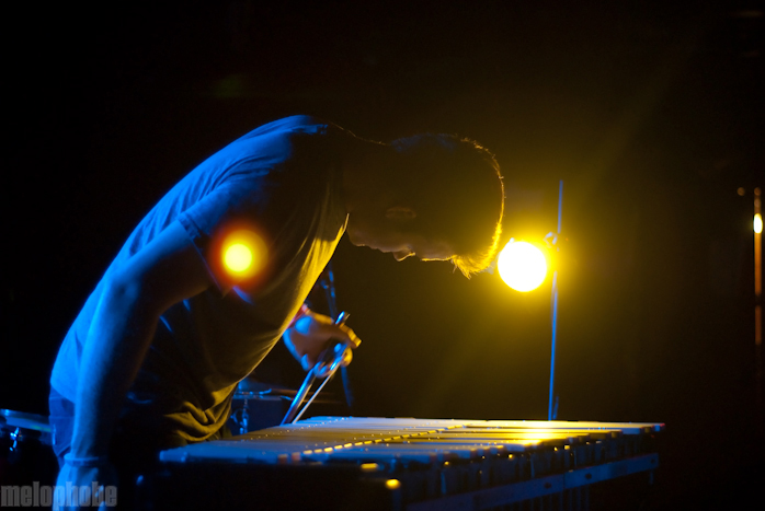 The Dodos at Middle East Downstairs, October 15, 2009. Photo by Ben Gebo.