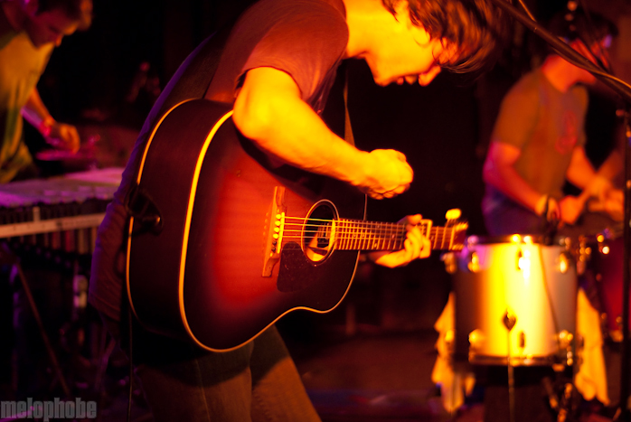 The Dodos at Middle East Downstairs, October 15, 2009. Photo by Ben Gebo.