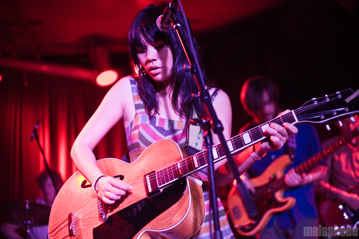 Thao with the Get Down Stay Down at Chop Suey, October 22, 2009. Photo by Jill Rachel Evans.