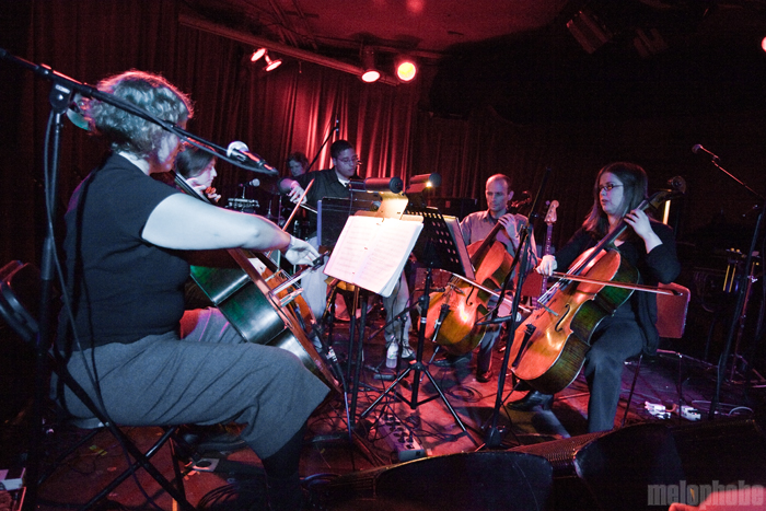 The Portland Cello Project 14-20 _ David Schultz at Chop Suey, October 22, 2009. Photo by Jill Rachel Evans.