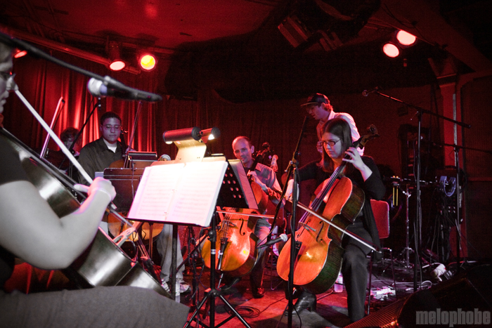 The Portland Cello Project 14-20 _ David Schultz at Chop Suey, October 22, 2009. Photo by Jill Rachel Evans.