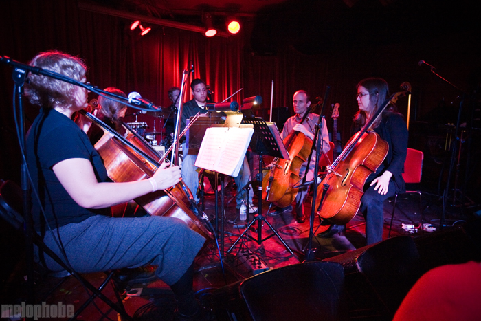 The Portland Cello Project 14-20 _ David Schultz at Chop Suey, October 22, 2009. Photo by Jill Rachel Evans.