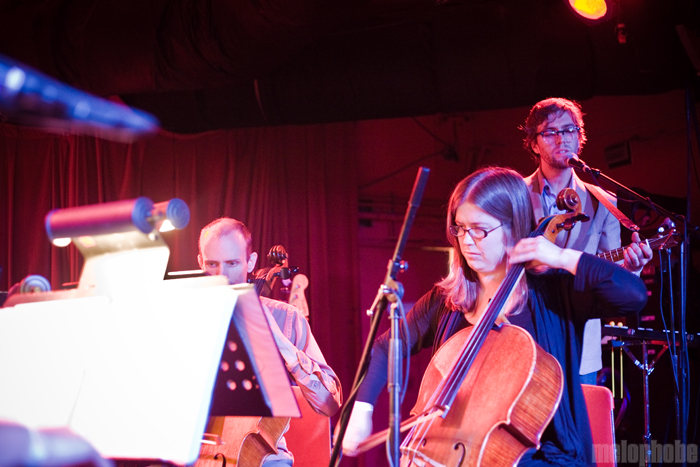 The Portland Cello Project 14-20 _ David Schultz at Chop Suey, October 22, 2009. Photo by Jill Rachel Evans.