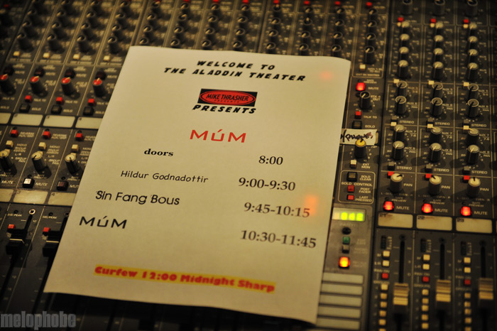 Múm, November 4, 2009