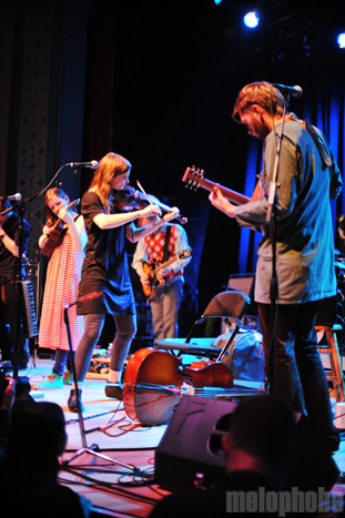 Múm at Aladdin Theater, November 4, 2009. Photo by Josh Kincaid.