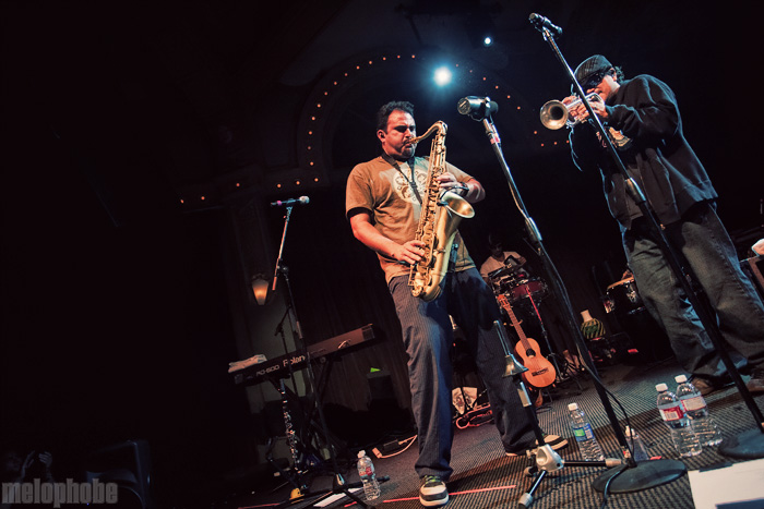 Ozomatli at Crystal Ballroom, November 5, 2009. Photo by Joshua Bean.