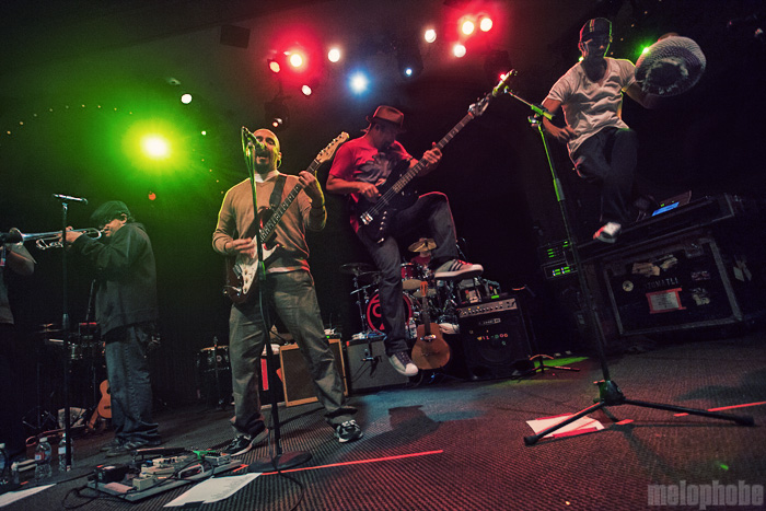 Ozomatli at Crystal Ballroom, November 5, 2009. Photo by Joshua Bean.