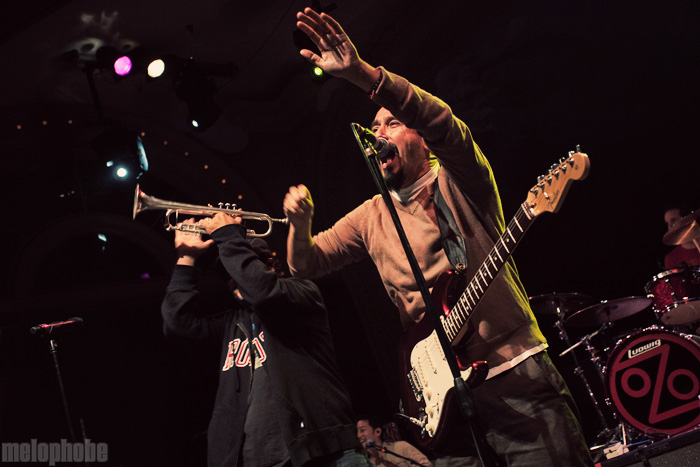 Ozomatli at Crystal Ballroom, November 5, 2009. Photo by Joshua Bean.