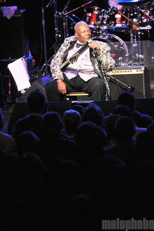 B.B. King at Roseland Theater, November 10, 2009. Photo by Alice Falzone.
