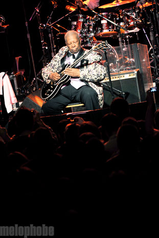 B.B. King at Roseland Theater, November 10, 2009. Photo by Alice Falzone.