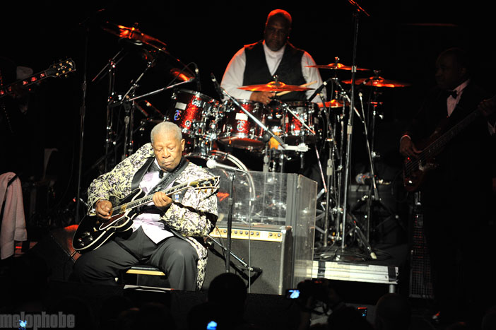 B.B. King at Roseland Theater, November 10, 2009. Photo by Alice Falzone.