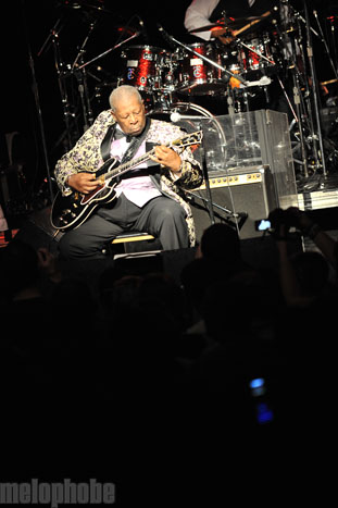 B.B. King at Roseland Theater, November 10, 2009. Photo by Alice Falzone.