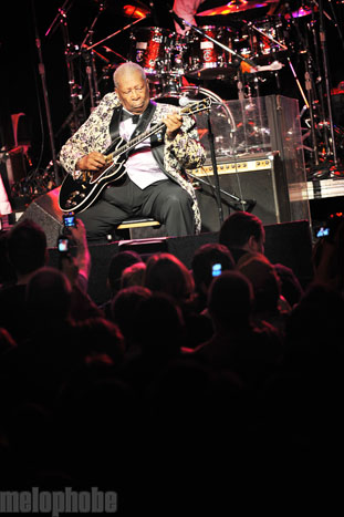 B.B. King at Roseland Theater, November 10, 2009. Photo by Alice Falzone.