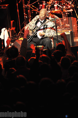 B.B. King at Roseland Theater, November 10, 2009. Photo by Alice Falzone.