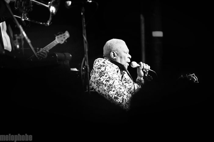 B.B. King at Roseland Theater, November 10, 2009. Photo by Alice Falzone.