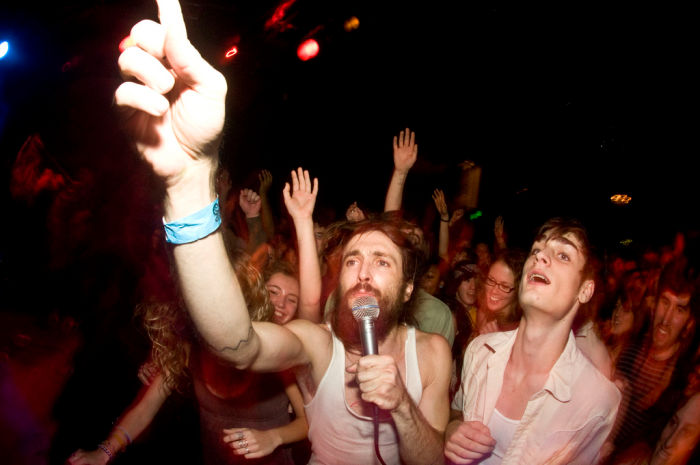 Edward Sharpe and the Magnetic Zeros at Doug Fir Lounge, December 9, 2009. Photo by Bobby McHugh.