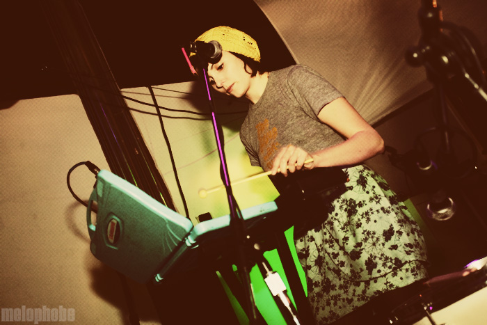 The Rural Alberta Advantage at Backspace, December 18, 2009. Photo by Joshua Bean.