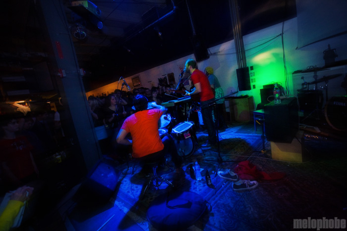 The Rural Alberta Advantage at Backspace, December 18, 2009. Photo by Joshua Bean.