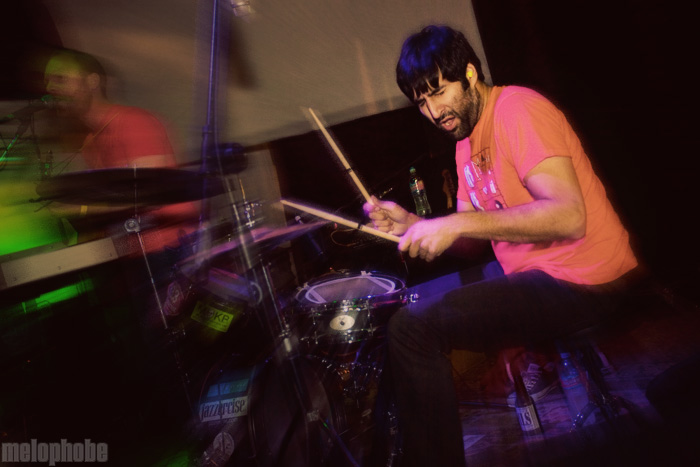 The Rural Alberta Advantage at Backspace, December 18, 2009. Photo by Joshua Bean.
