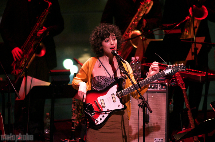 St. Vincent at Lincoln Center for the Performing Arts, January 29, 2010. Photo by Matthew Eisman.