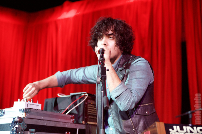 Neon Indian at E&L Auditorium, February 4, 2010. Photo by Matthew Eisman.