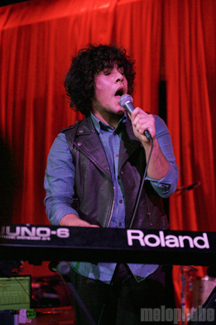 Neon Indian at E&L Auditorium, February 4, 2010. Photo by Matthew Eisman.
