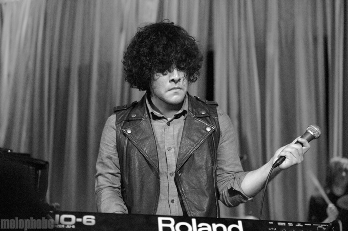 Neon Indian at E&L Auditorium, February 4, 2010. Photo by Matthew Eisman.