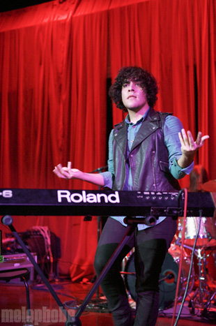 Neon Indian at E&L Auditorium, February 4, 2010. Photo by Matthew Eisman.