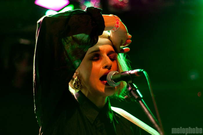 El Perro del Mar at Le Poisson Rouge, February 16, 2010. Photo by Chris Barth.