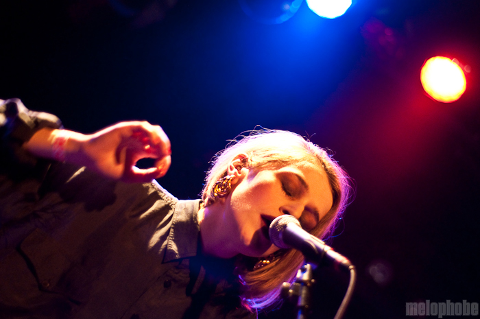 El Perro del Mar at Le Poisson Rouge, February 16, 2010. Photo by Chris Barth.