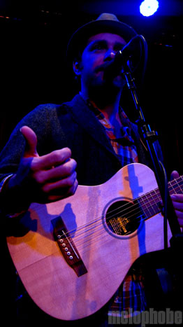 Greg Laswell at Cafe 939, February 23, 2010. Photo by Samantha Bettencourt.