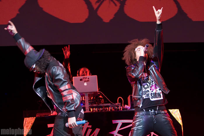 LMFAO at TD Garden, February 26, 2010. Photo by Ian Doreian.