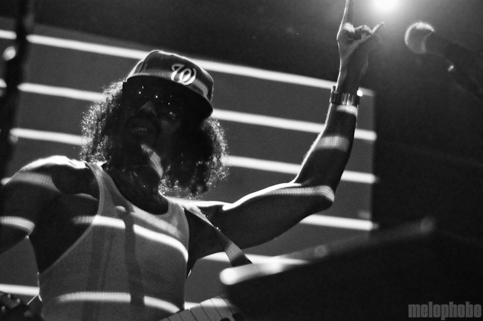Dam Funk at Bowery Ballroom, March 10, 2010. Photo by Chris Barth.