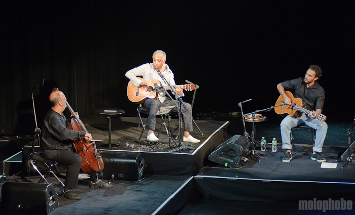 Gilberto Gil at Nokia Theatre, March 11, 2010. Photo by Matthew Eisman.